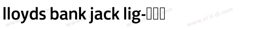 lloyds bank jack lig字体转换